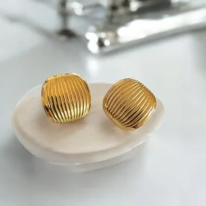 Celine Ribbed Studs