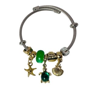 Ocean Green Charm Bracelet