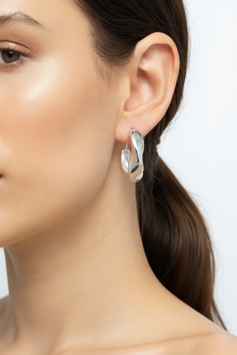 Aria Hoops Gold & Silver - Image 2