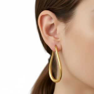 Teardrop Hoop Earrings