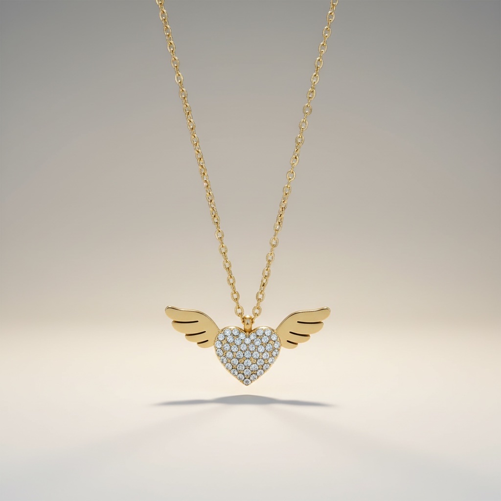Angel Spark Heart Necklace - Image 2