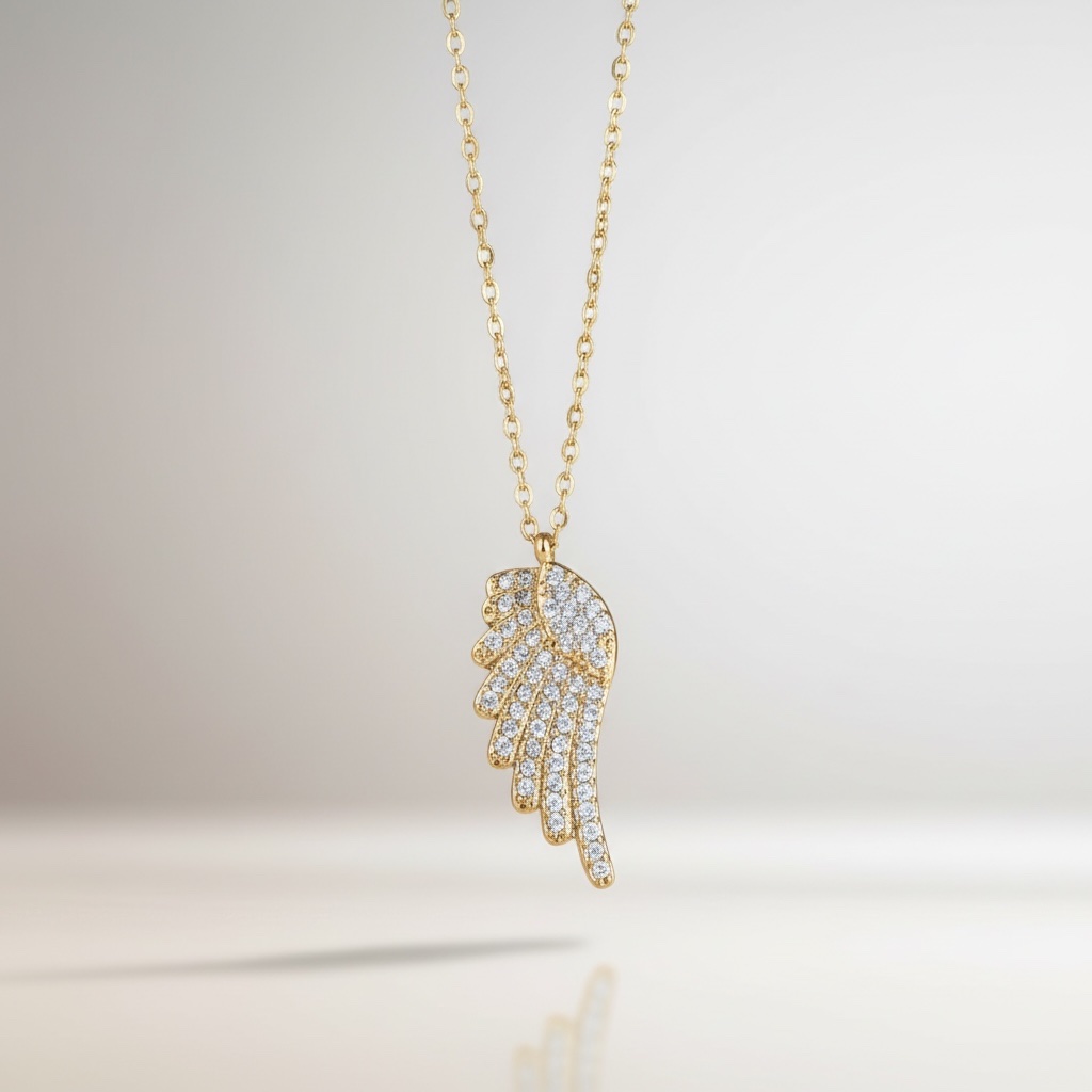 Angel Glow Wing Necklace - Image 3