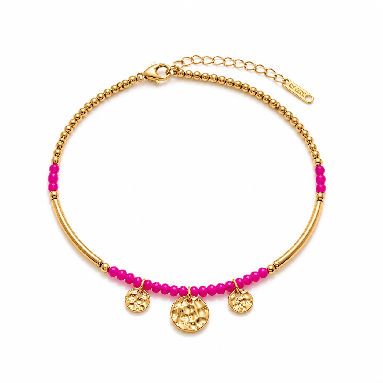 Fuchsia Summer Anklet - Image 2